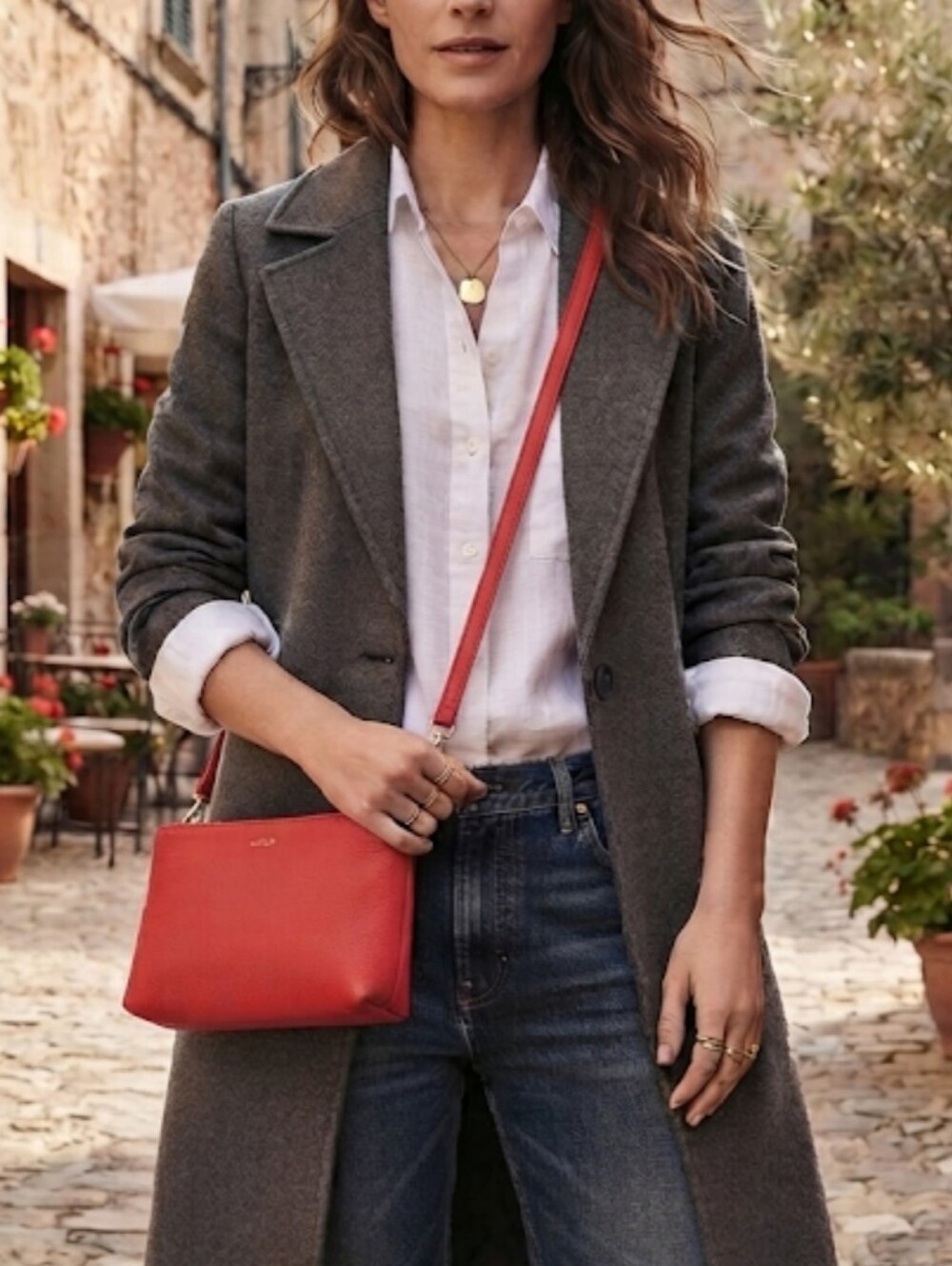 Botkier Women NY Bright Red Crossbody Bag Mini